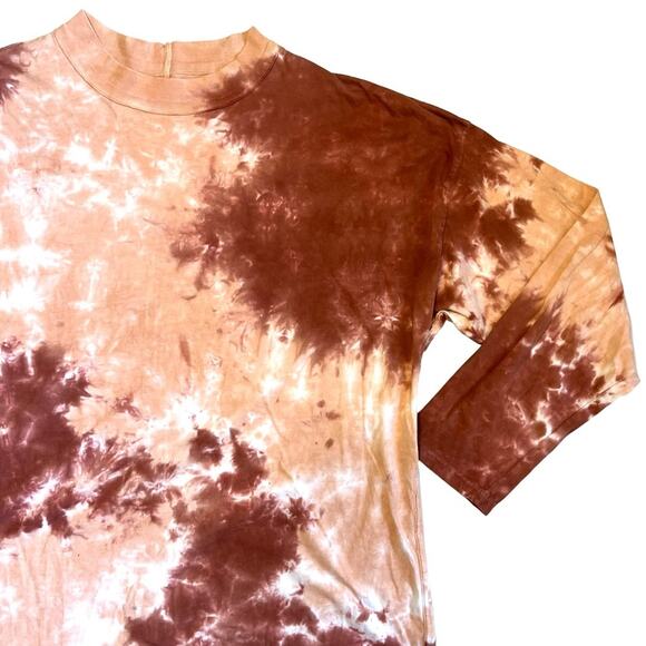 Free People We The Free Women’s Sz M Tie Dye Relaxed Oversized Long Sleeve Tee - Picture 5 of 11